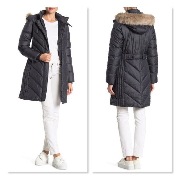 NEW Larry Levine Puffer Jacket in Pewter sz Med - Picture 1 of 8